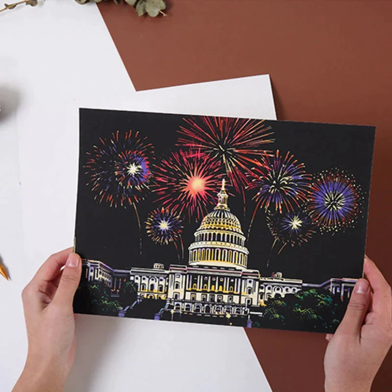 Splendide art à gratter magique