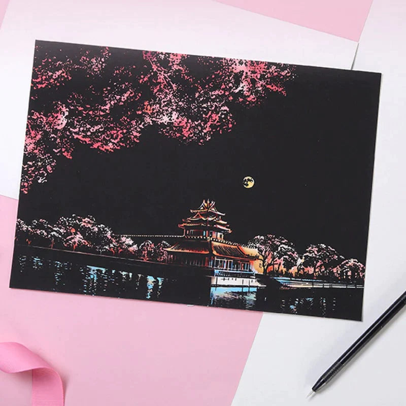 Splendide art à gratter magique