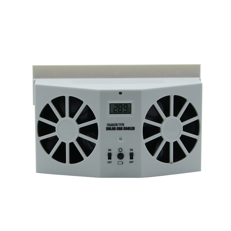 Ventilateur d'aération de fenêtre de voiture à énergie solaire