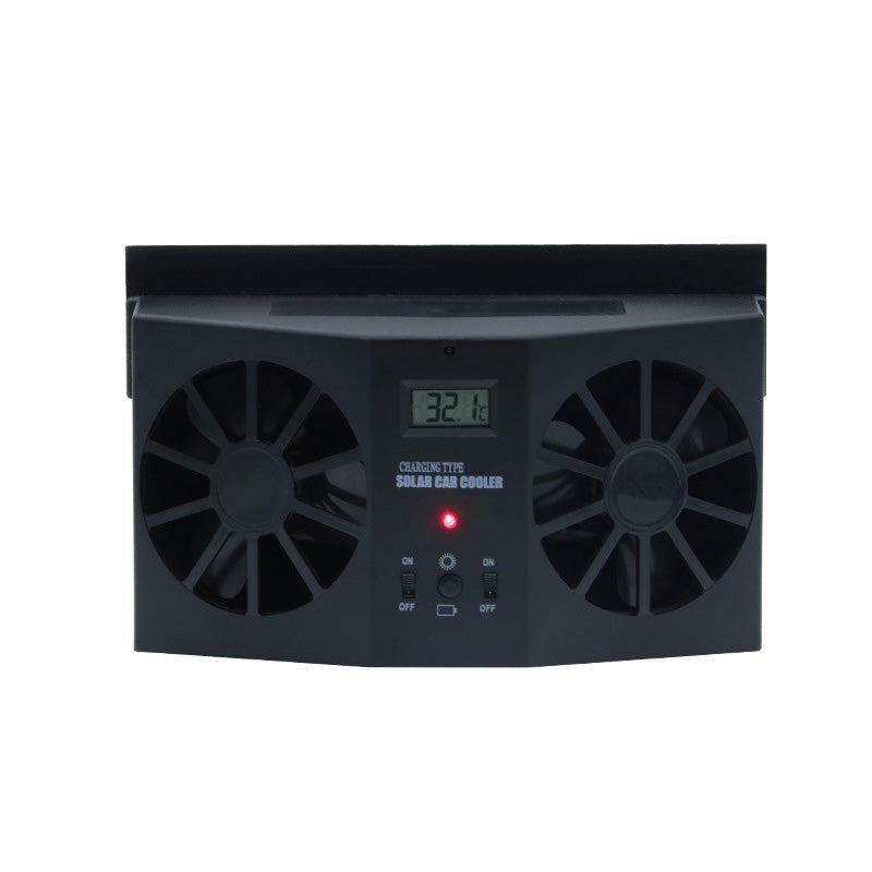 Ventilateur d'aération de fenêtre de voiture à énergie solaire