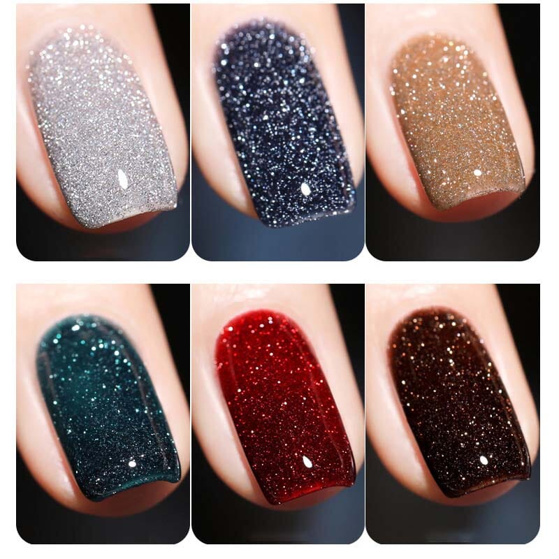Vernis à ongles à paillettes et à diamants