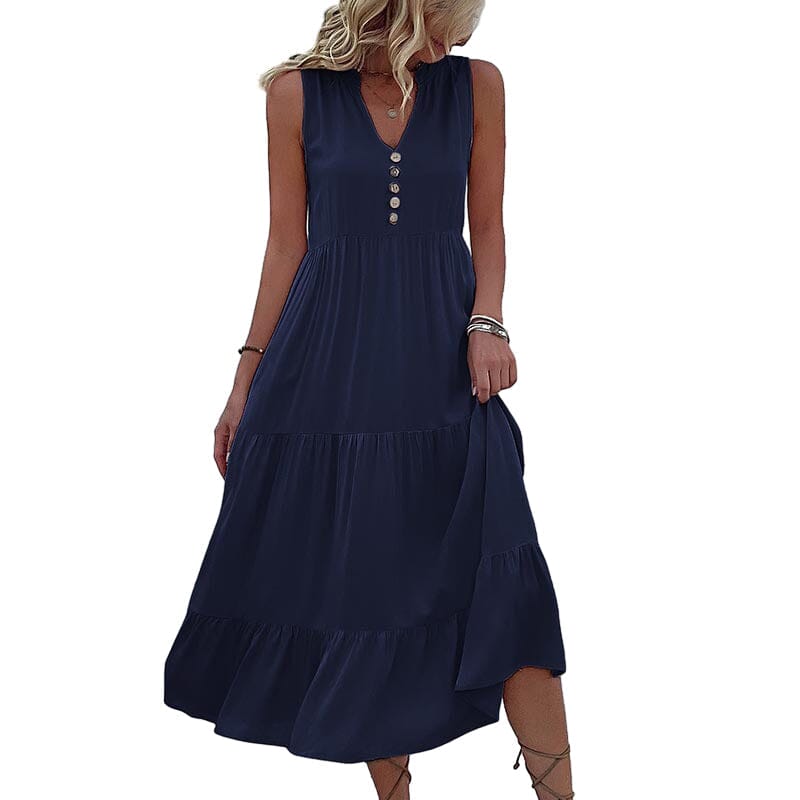 Robe Débardeur avec Boutons