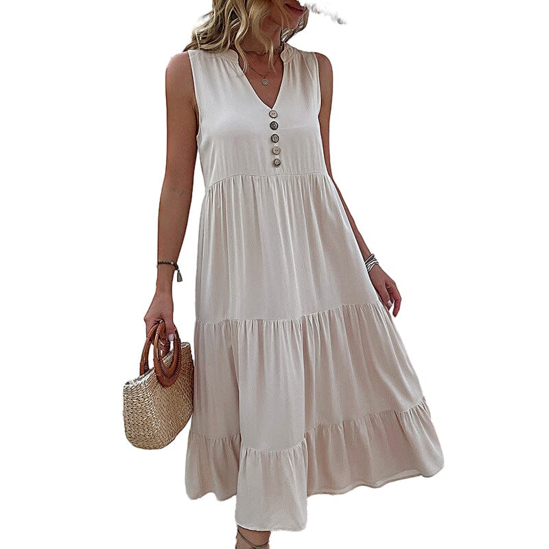 Robe Débardeur avec Boutons