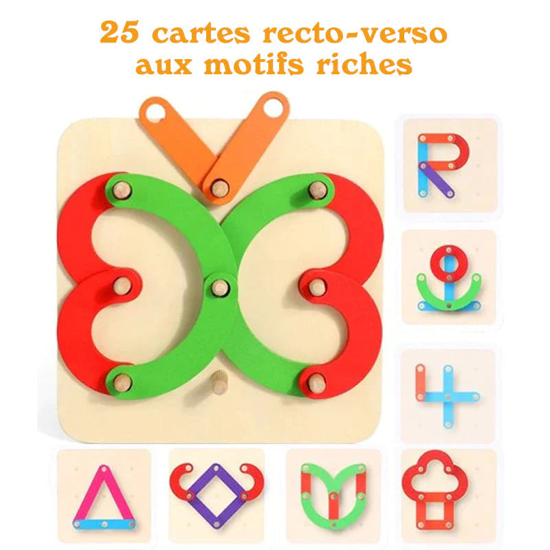 🌈💐Casse-tête perforé Montessori💐