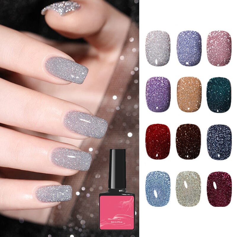 Vernis à ongles à paillettes et à diamants