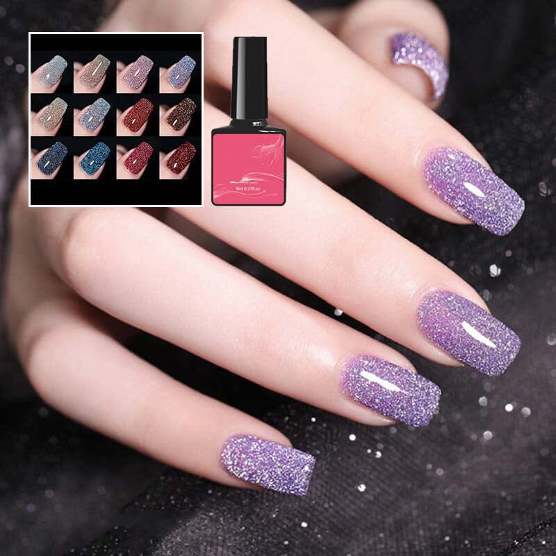 Vernis à ongles à paillettes et à diamants