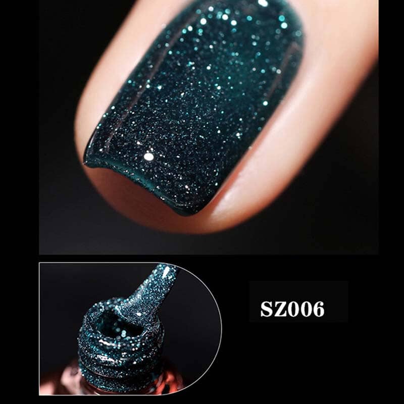 Vernis à ongles à paillettes et à diamants