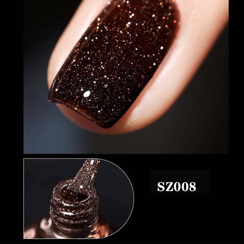 Vernis à ongles à paillettes et à diamants