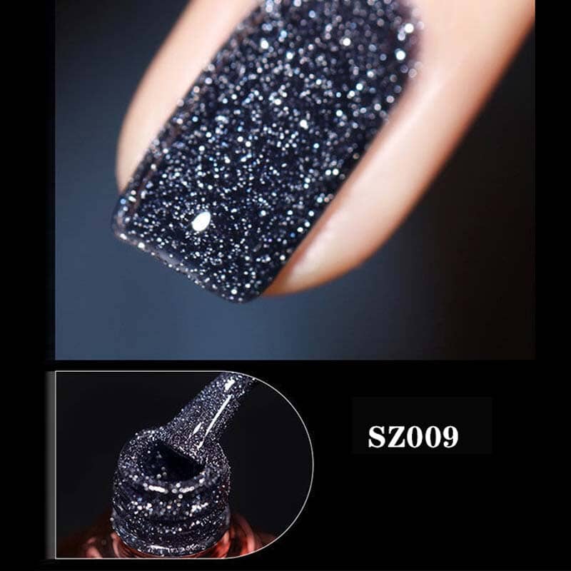Vernis à ongles à paillettes et à diamants