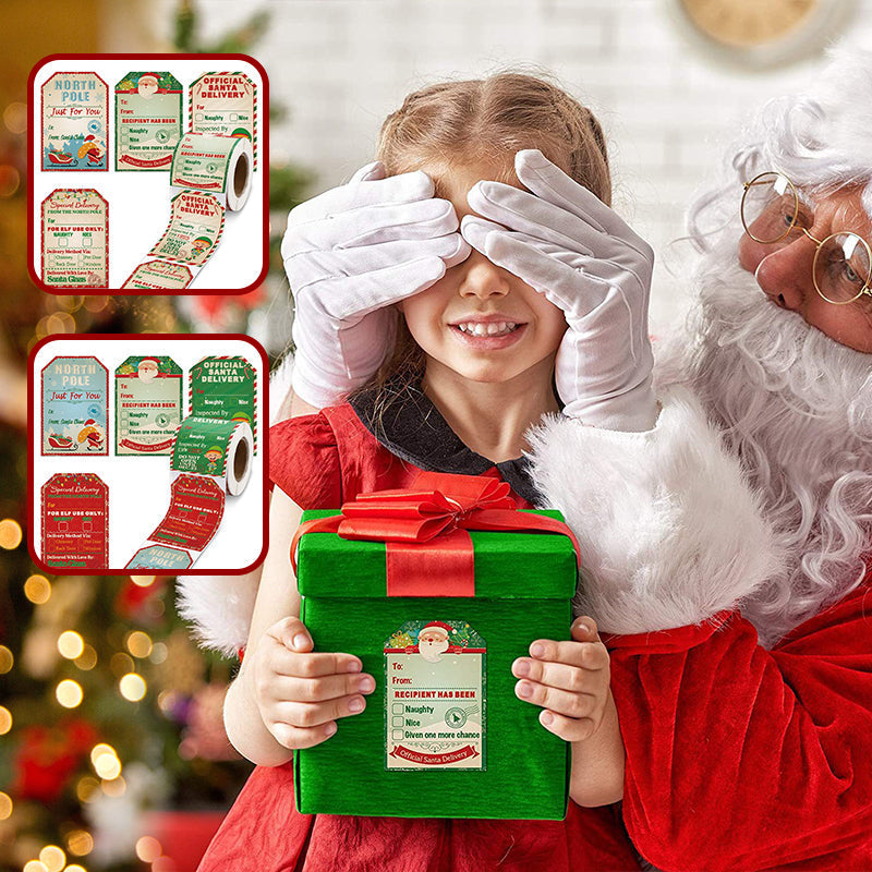 Rouleau d'autocollants Père Noël