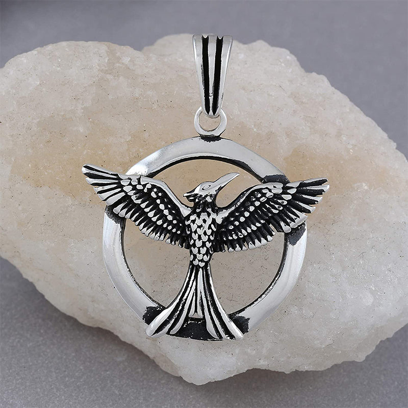 Collier Phoenix Cercle Pour Homme