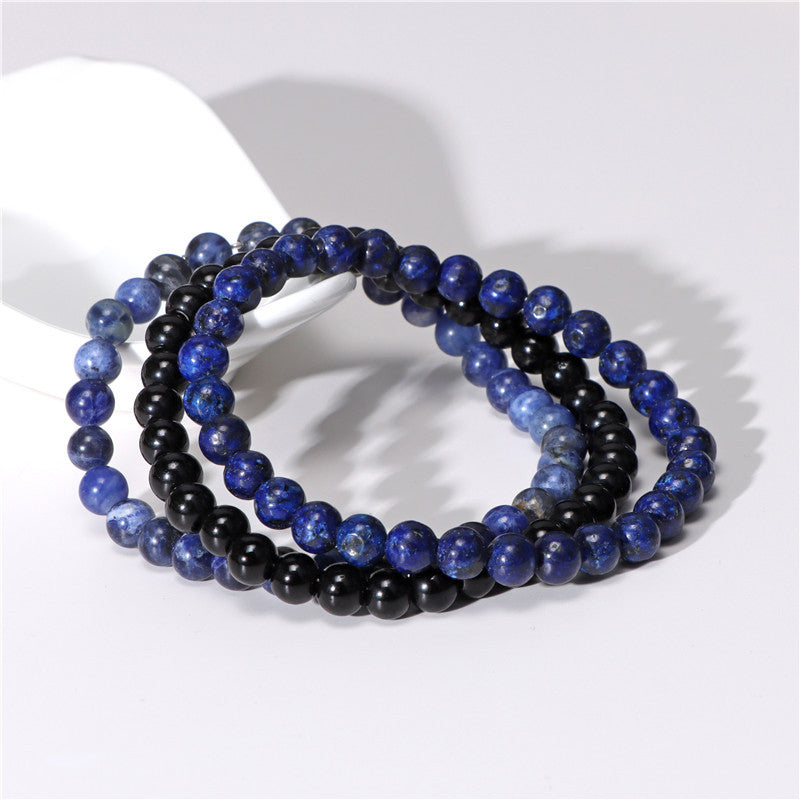 Bracelet combiné en agate naturelle