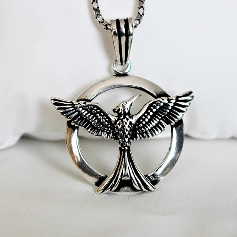 Collier Phoenix Cercle Pour Homme