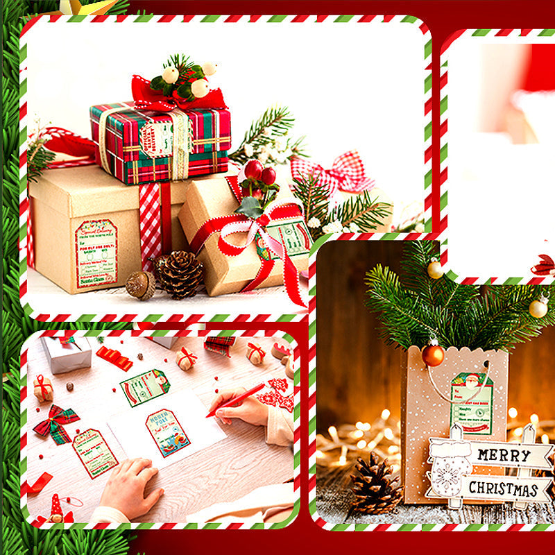 Rouleau d'autocollants Père Noël
