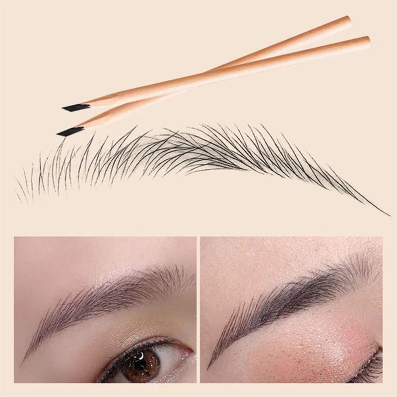 Crayon à sourcils en bois imperméable (12 PCS)