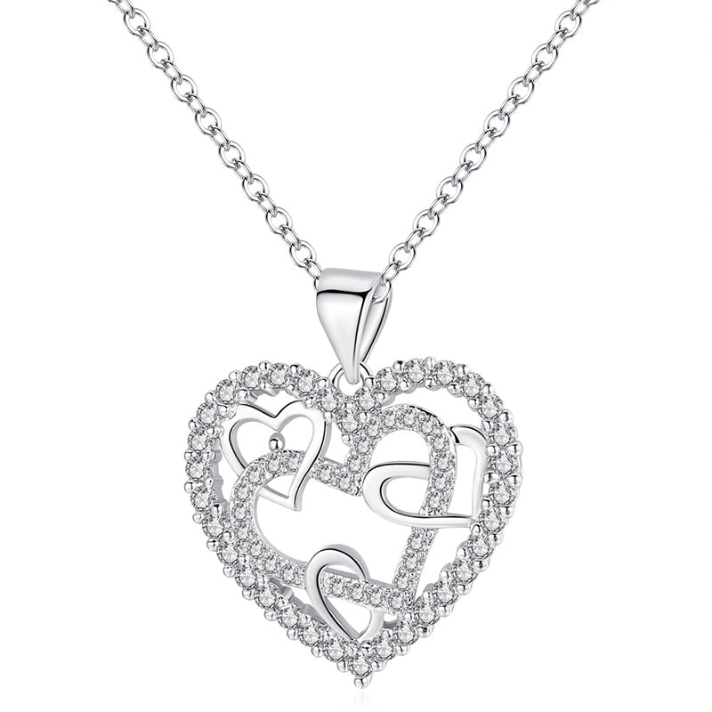 Collier Coeurs Entrelacés