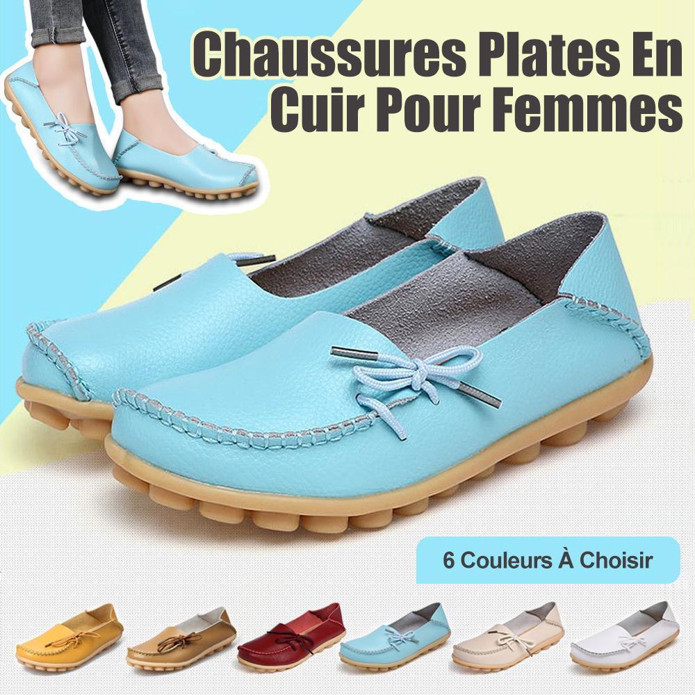 Chaussures Paresseuses Pois À Talon Plat