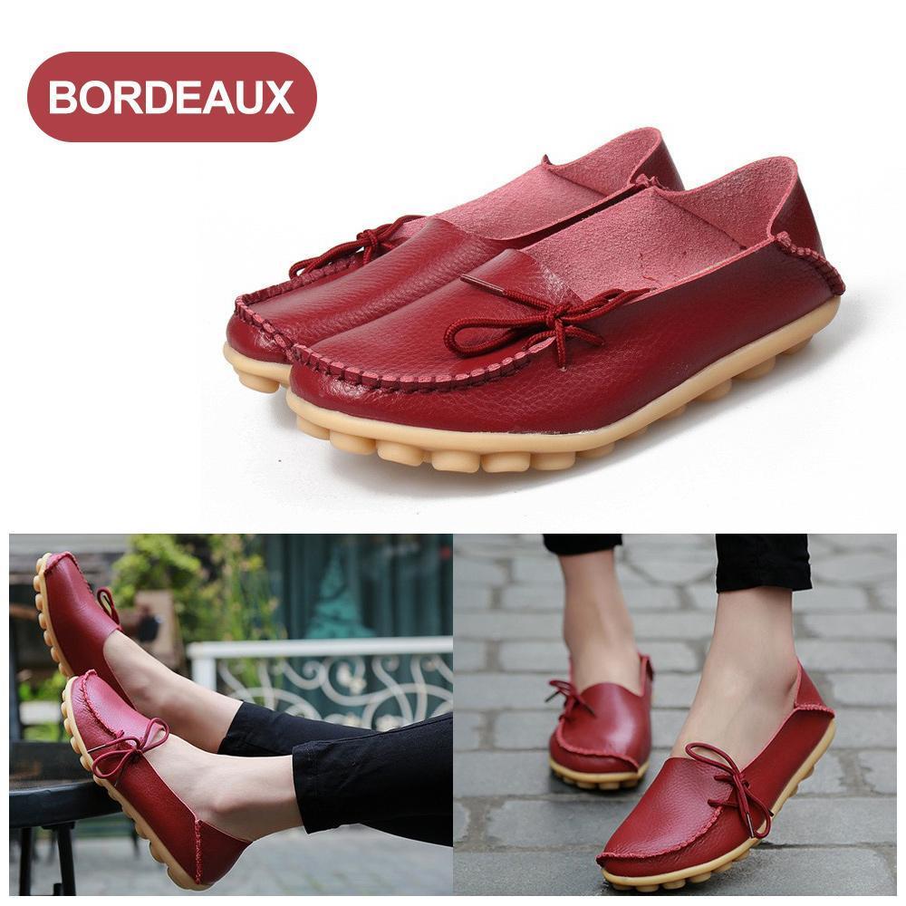 Chaussures Paresseuses Pois À Talon Plat