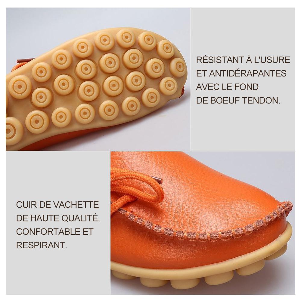 Chaussures Paresseuses Pois À Talon Plat