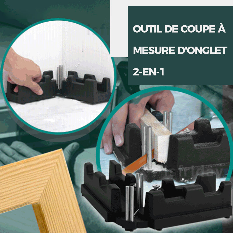 đ„Outil de coupe de mesure d'onglet deux en un