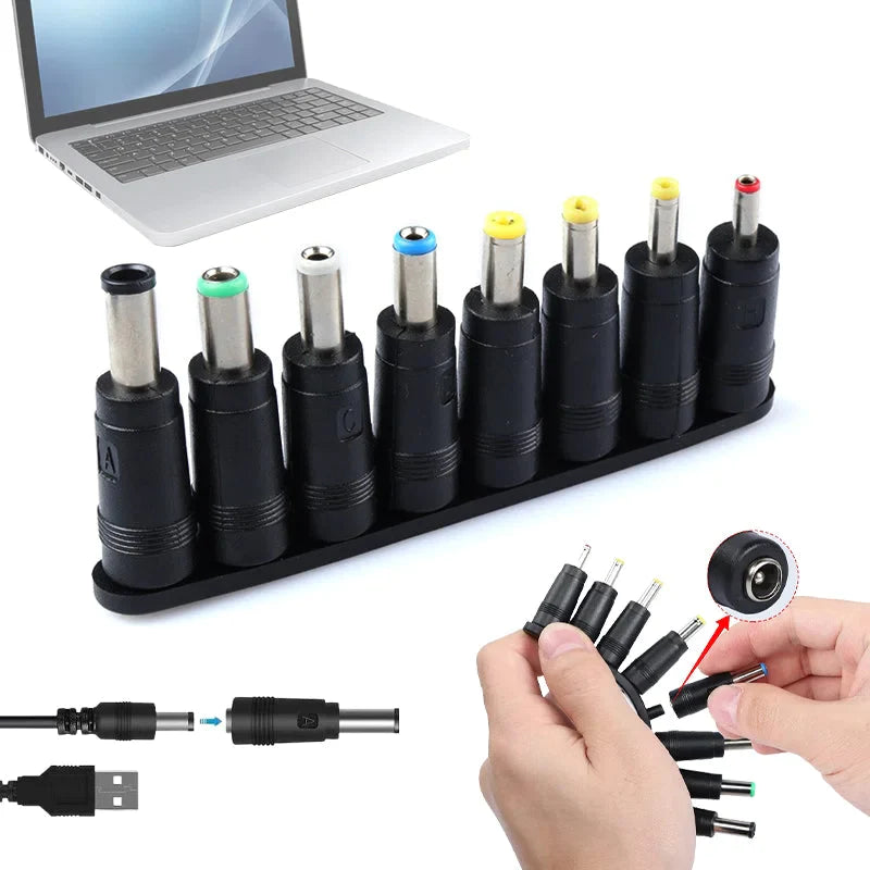 Adaptateur d'alimentation CC universel 8 en 1