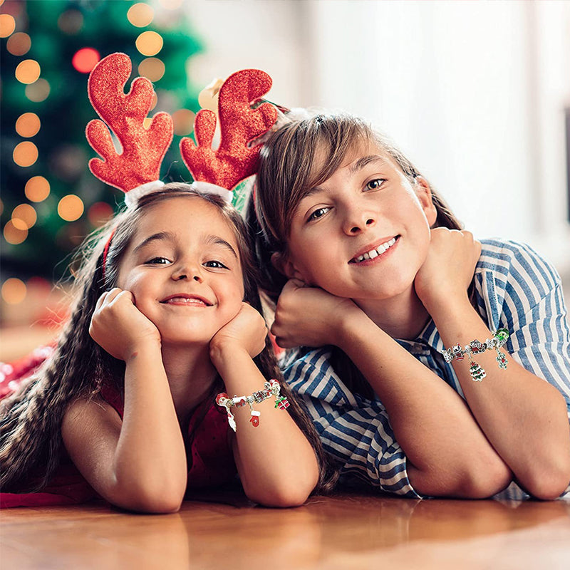 Calendrier de compte à rebours de 24 jours, ensemble de bracelets de calendrier de l'avent de noël à faire soi-même