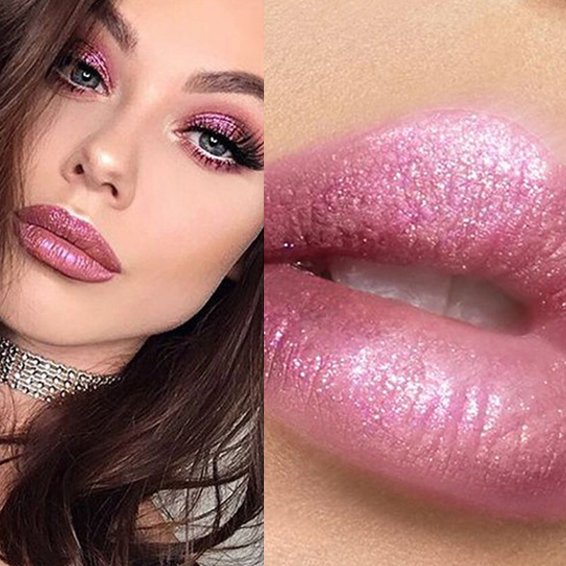 Rouge à lèvres longue durée brillant diamant 18 couleurs