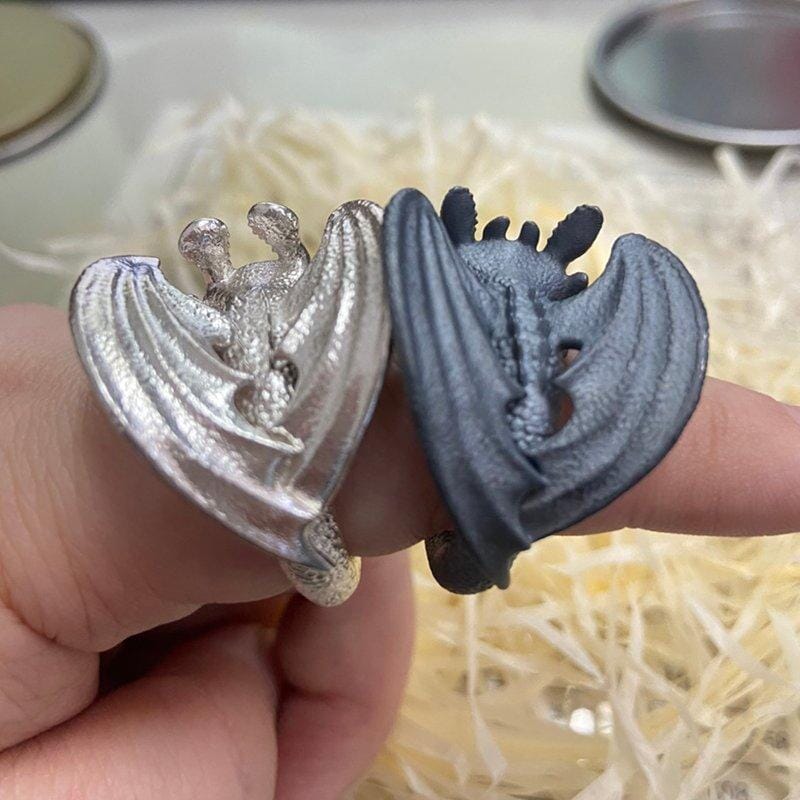 Bague Couple Dragon Réglable (ACHETER UNE GRATUITE)