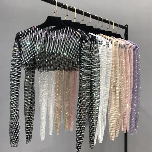 Haut de Cape de Protection Solaire en Diamant Maillé