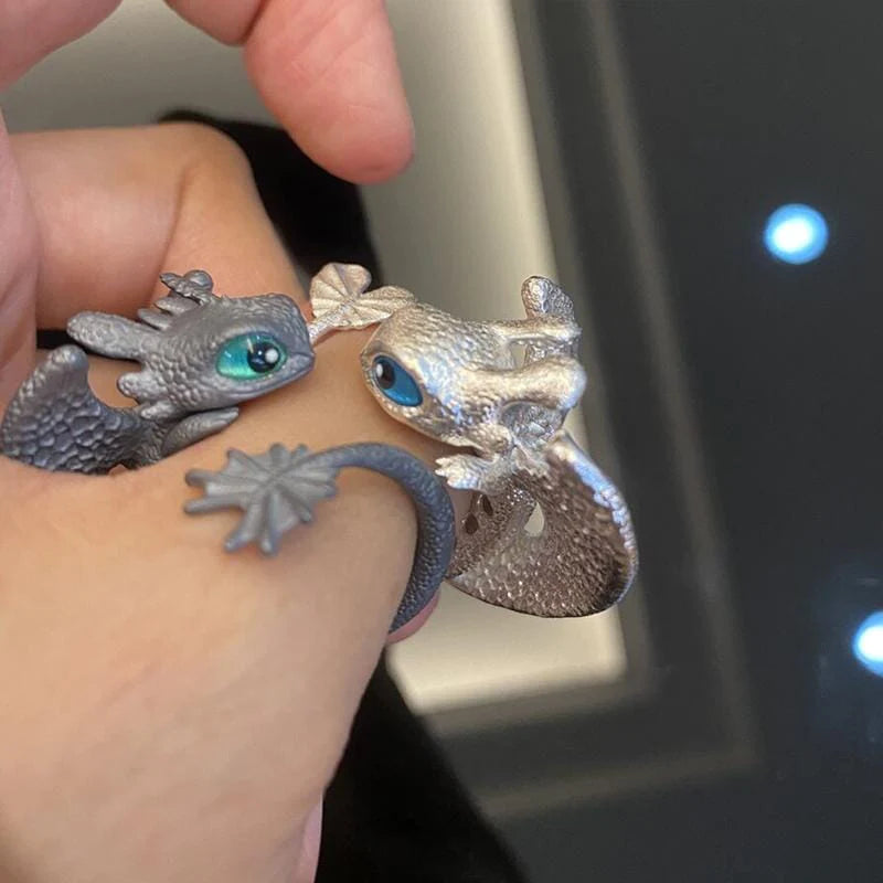 Bague Couple Dragon Réglable (ACHETER UNE GRATUITE)