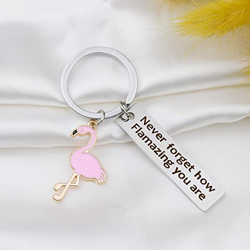 Porte-clés Flamant Rose Motivant