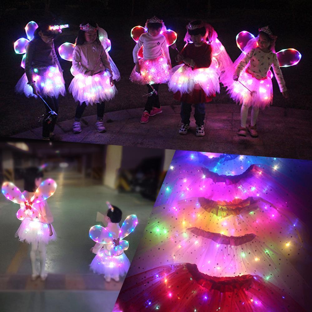 Jupes de Princesse à LED + Ailes de Fée à LED