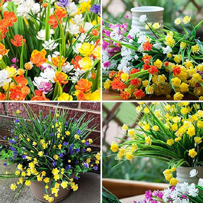Fleurs artificielles d'extérieur (2 paquets)