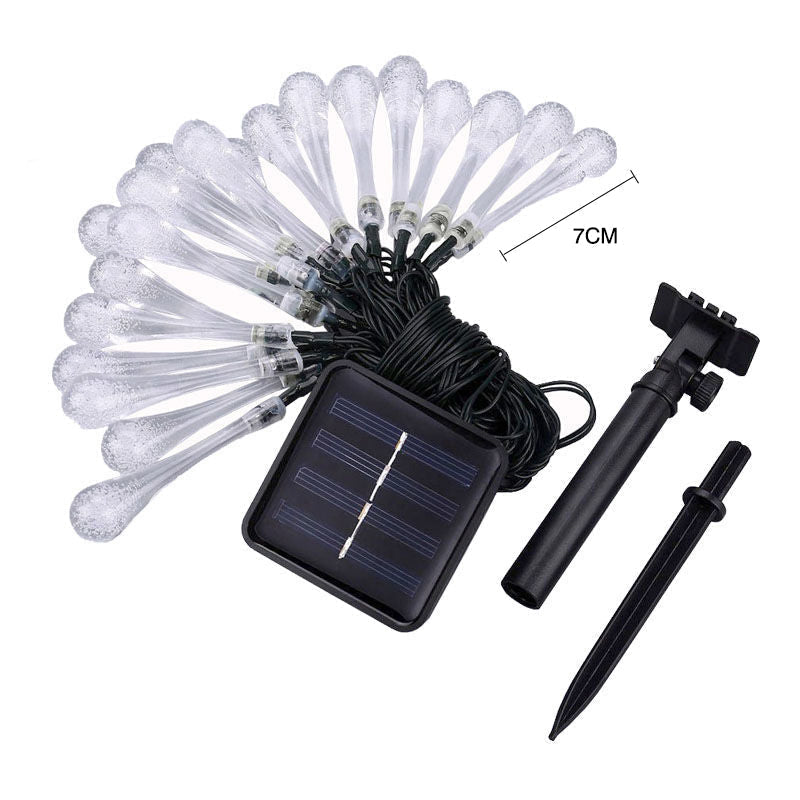 Guirlande lumineuse solaire goutte d'eau