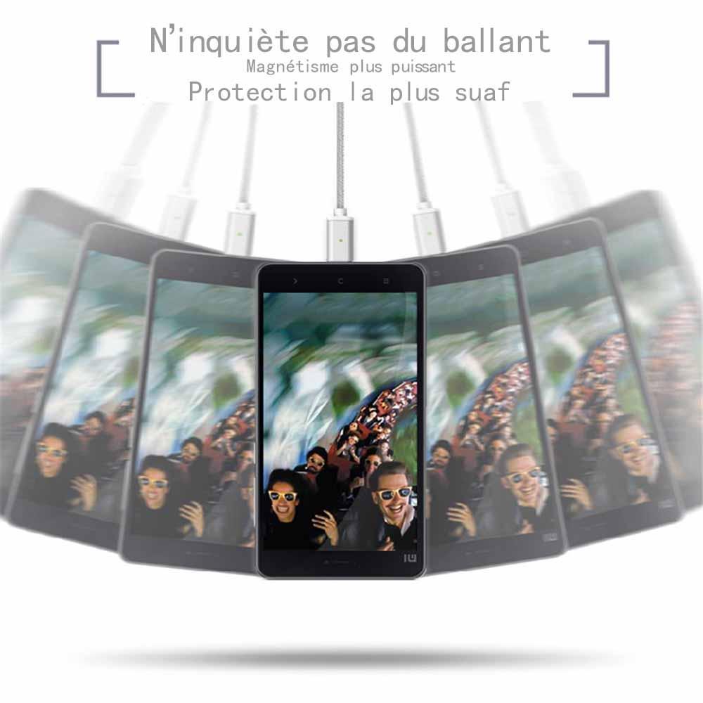 Cable Magnétique Pour Iphone, Android Et Type-c