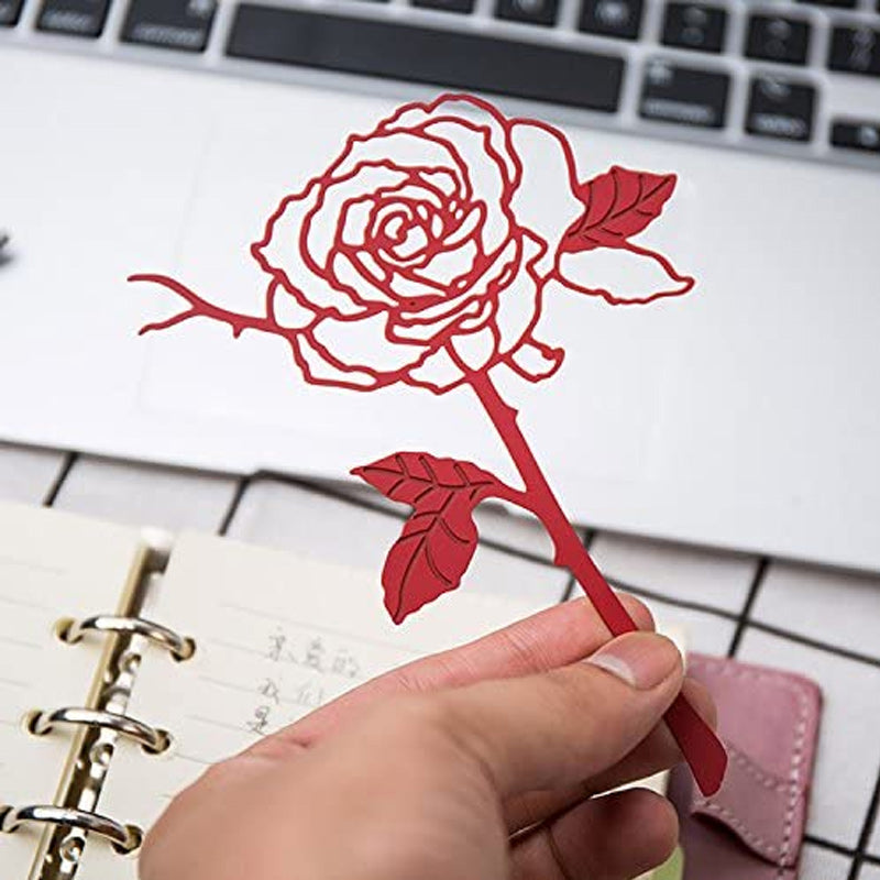 🌸Timbre Rouge Rose Métal💓