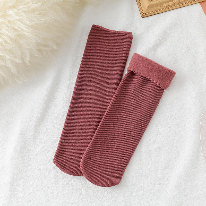 đ„Chaussettes d'Hiver avec Doublure en Peluche