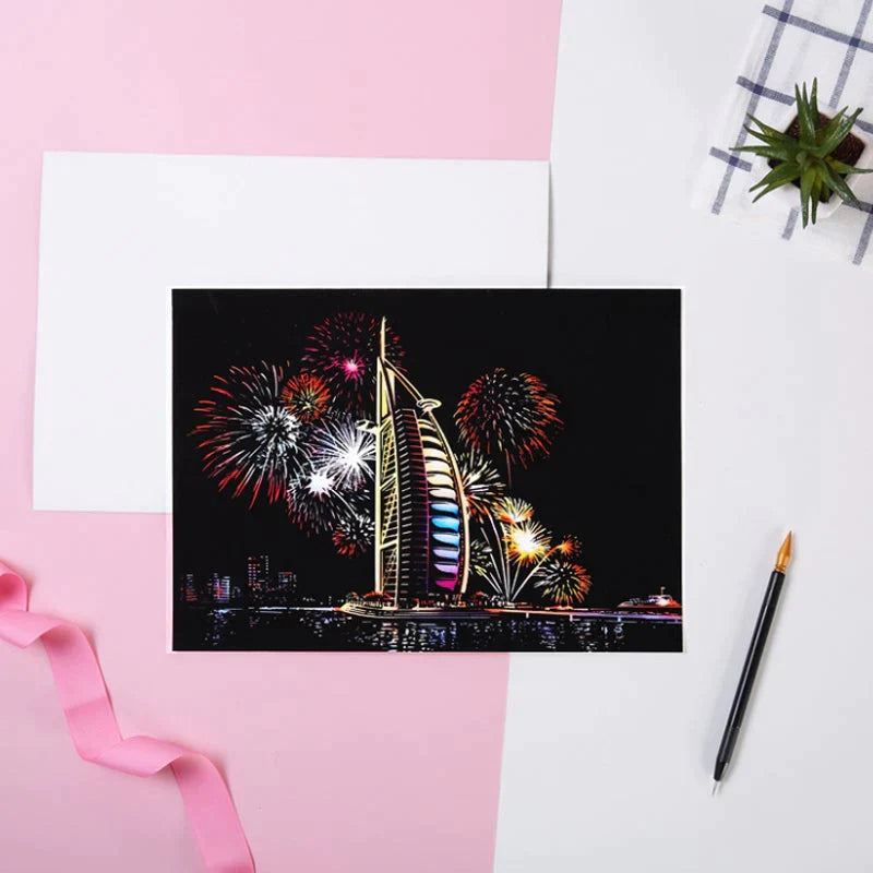 Splendide art à gratter magique