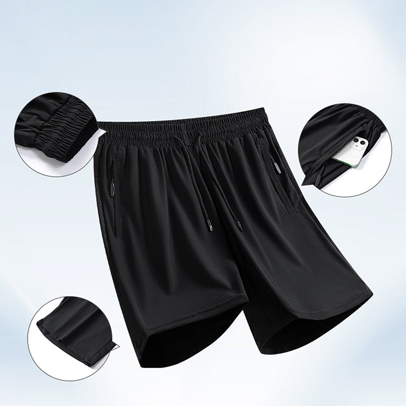 Short homme en soie glacée