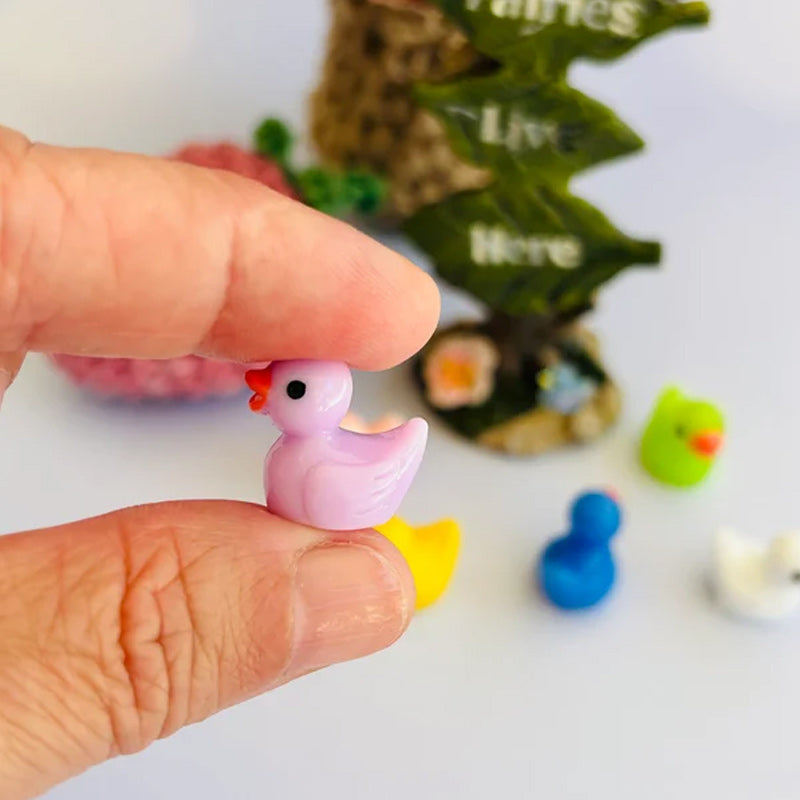 🦆Ornement en forme de caneton micro-paysage