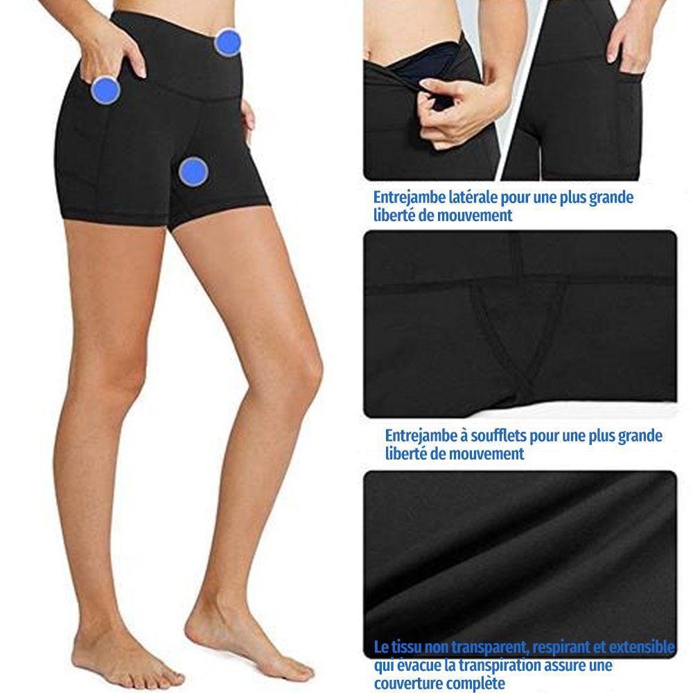 Short De Sport Taille Haute pour Femmes