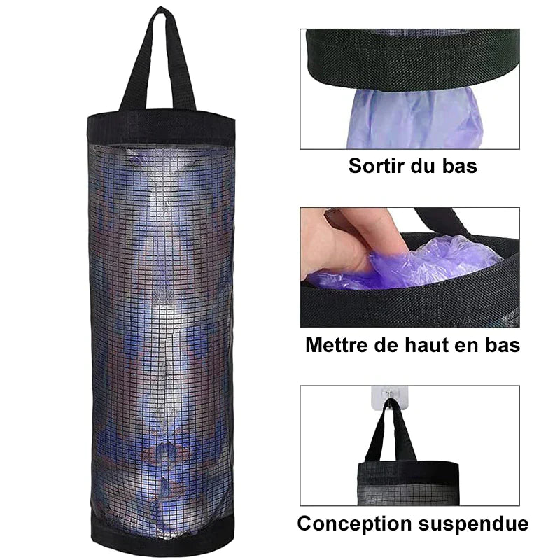 Sac de rangement suspendu en filet