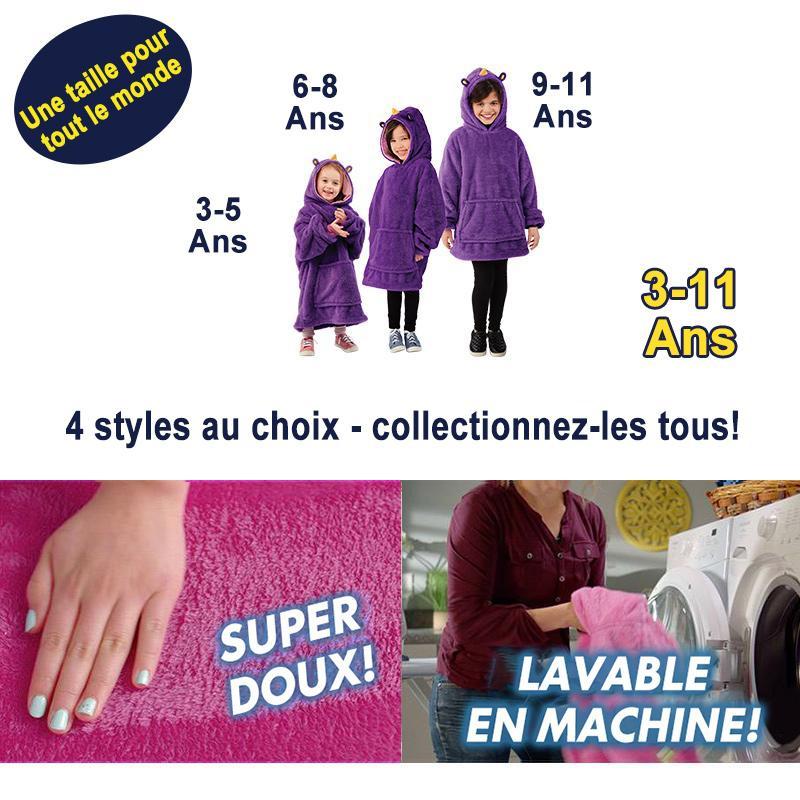 Sweat Ă Capuche de Couverture pour Enfants