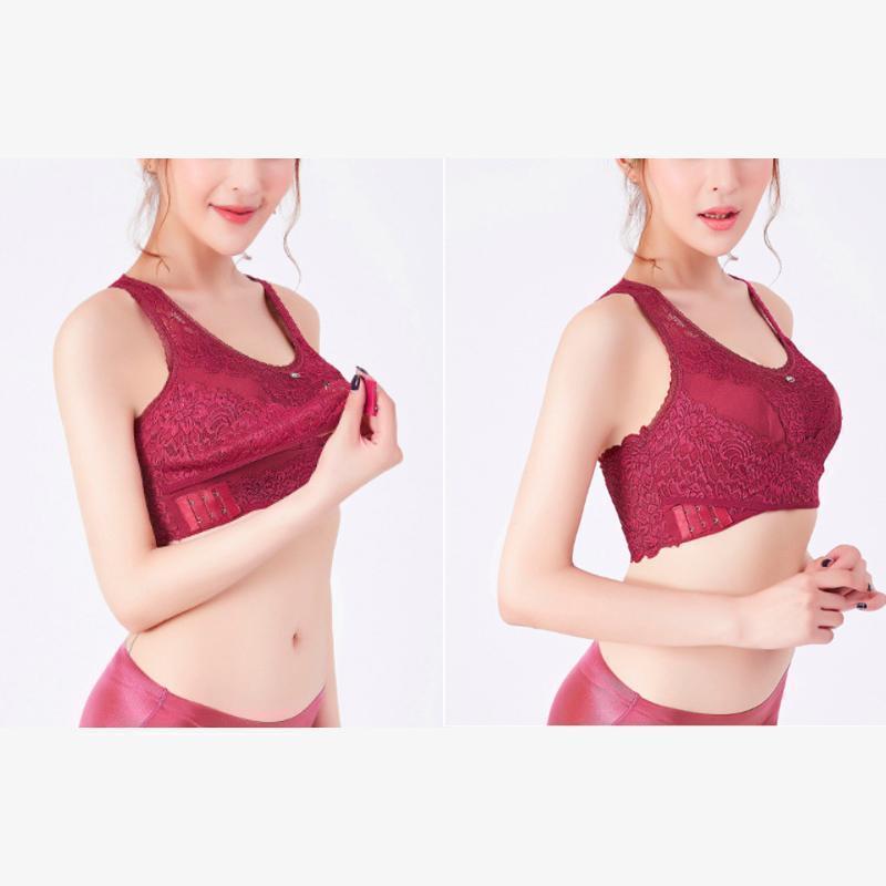 Soutien-gorge sans armatures en dentelle avec boucle latérale sur le côté
