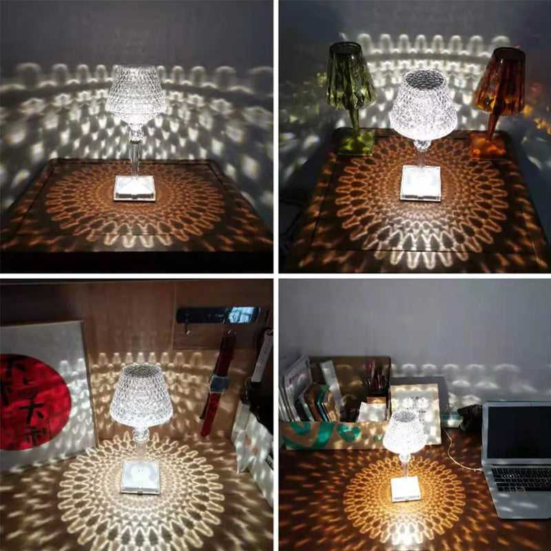 Lampe de table en cristal
