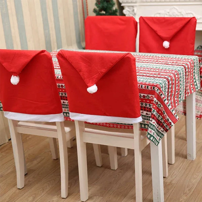 Décoration de couverture de chaise de Noël