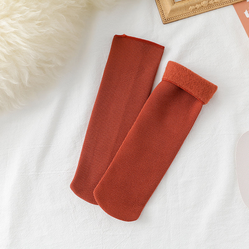 đ„Chaussettes d'Hiver avec Doublure en Peluche