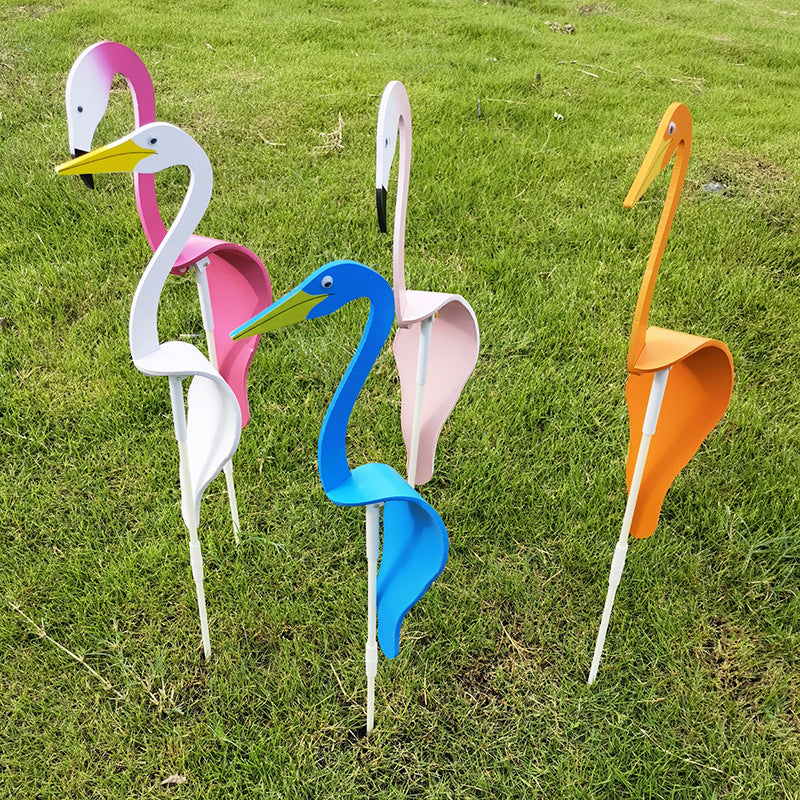 Décoration de jardin oiseaux tournoyants