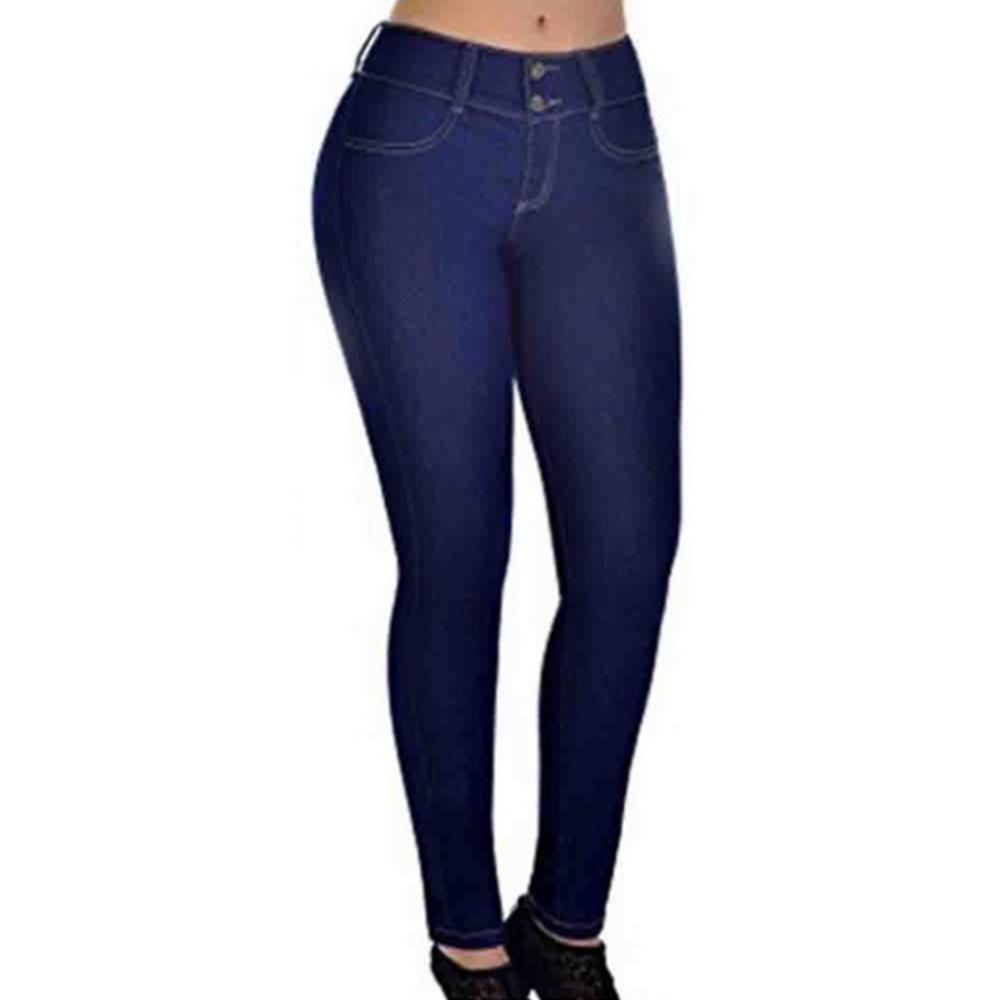 Pantalon En Denim Très Extensible Pour Femmes