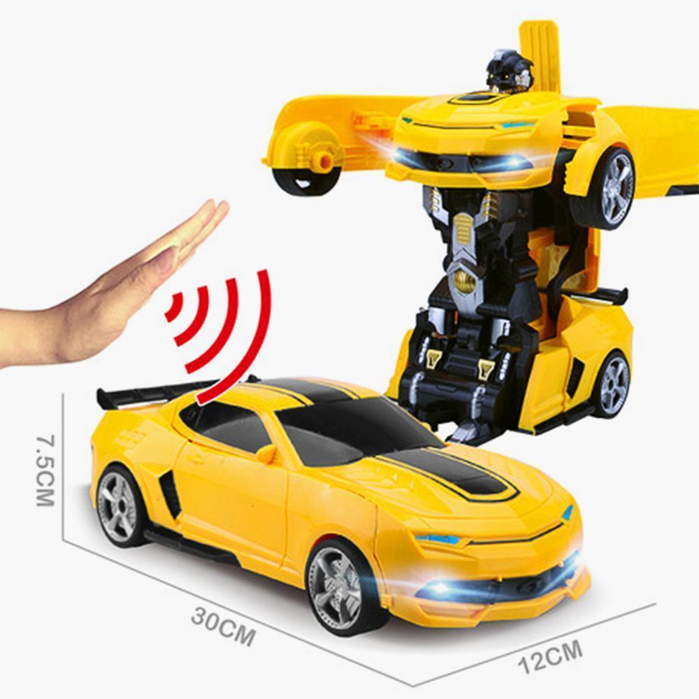 Jouet RC Robot Transformateur Télécommande Voiture de Course